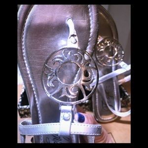 Fergie silver size 6.5 sandals